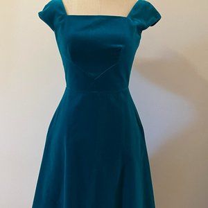 Barney's New York Velour A-line mid length dress